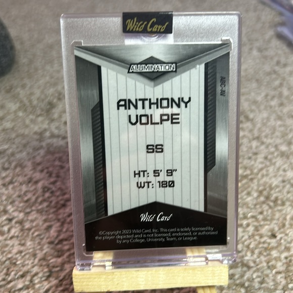 Anthony Volpe Wild Card Alumination #ABC-AV Rookie Card New York Yankees - Picture 4 of 4